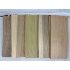 1/4 x 5 x 12" (apx 10 pcs) Thin Variety Species Wood Boards for Crafting, Laser Engraving, CNCing