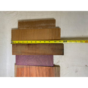 Variety Exotic Species Scrap Wood - Multi-pack - Cutting Board Accents, Woodworking, Wood Craft - Free Shipping!