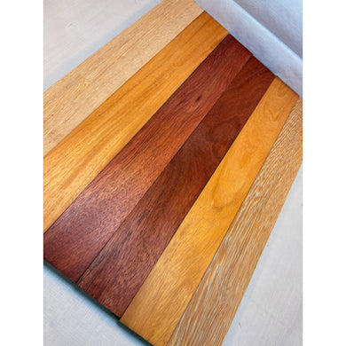 3/4 x 2 x 24 (6-pack) Exotic Wood Cutting Board Kit! Bloodwood, Osage Orange & White Wenge (Lati) - Free Shipping!