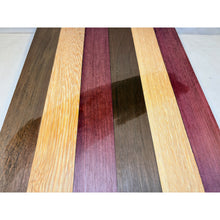 3/4 x 2 x 24 (6-pack) Exotic Wood Cutting Board Kit! Purpleheart, Peruvian Walnut & White Wenge - Free Shipping!