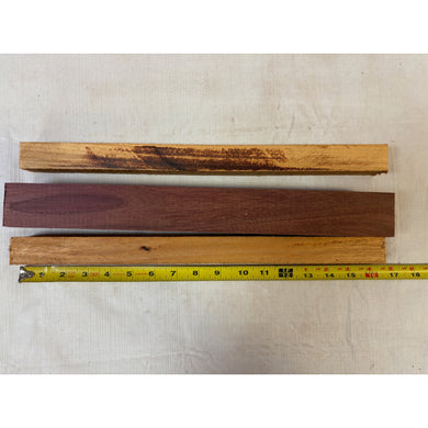 Purpleheart & Canarywood - Thick Scrap - Cutting Board Accents, Turning Wood, Crafts - Free Shipping!