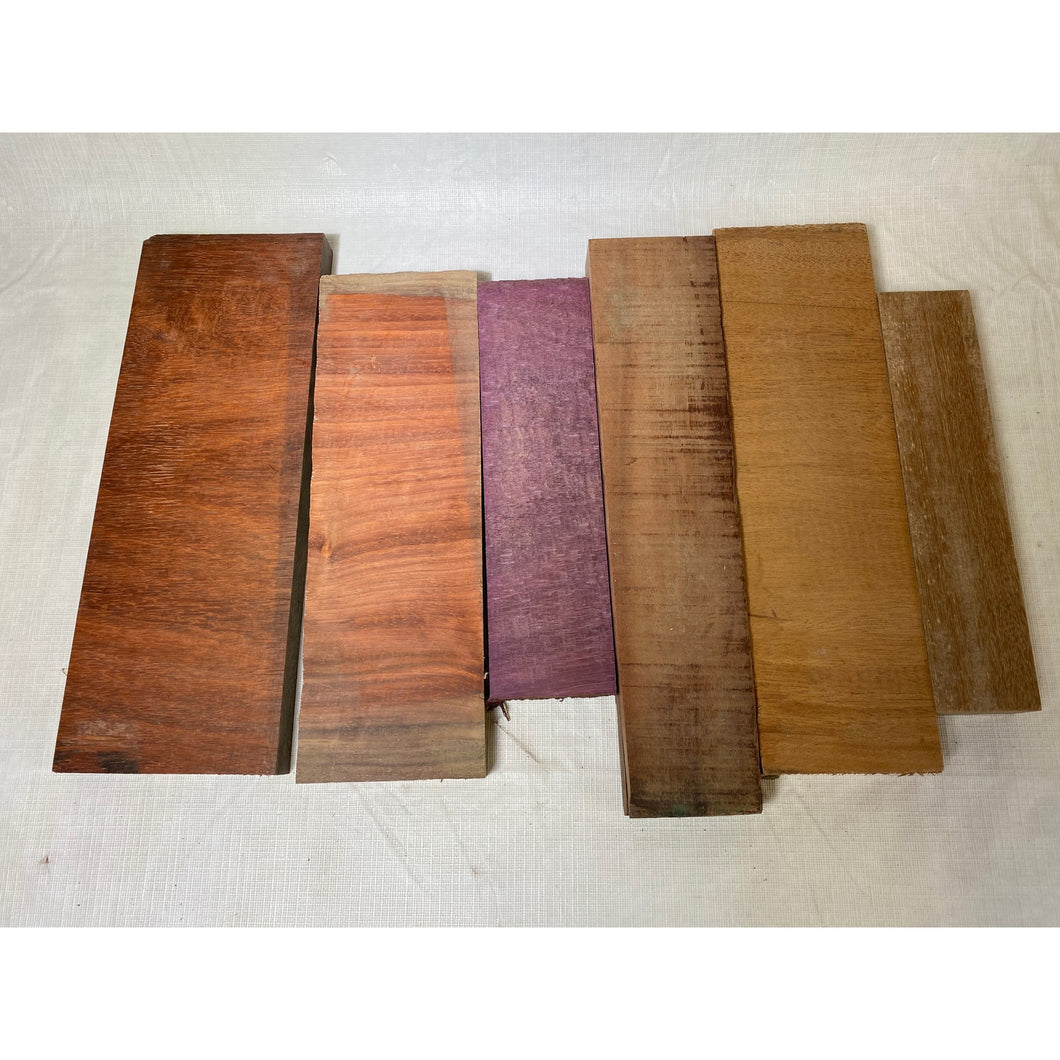 Variety Exotic Species Scrap Wood - Multi-pack - Cutting Board Accents, Woodworking, Wood Craft - Free Shipping!