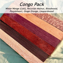 3/4 x 2 x 24 (6-pack) Variety Exotic Wood Cutting Board Kit! Purpleheart, Bloodwood, Leopardwood and More - Free Shipping!
