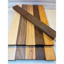 3/4 x 2 x 24 (10-pack) Exotic Wood Cutting Board Kit! Osage Orange, Peruvian Walnut, Canarywood
