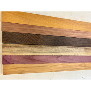 Purpleheart & Exotics - 24" Scrap - Cutting Board Accents, Turning Wood, Crafts - Free Shipping!