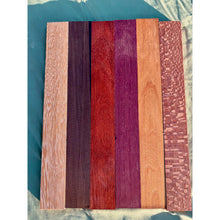3/4 x 2 x 16 (6-pack) Variety Exotic Wood Cutting Board Kit! Purpleheart, Bloodwood, Leopardwood and More - Free Shipping!