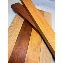 3/4 x 2 x 24 (6-pack) Exotic Wood Cutting Board Kit! Bloodwood, Osage Orange & White Wenge (Lati) - Free Shipping!