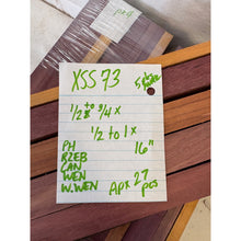 Purpleheart & Exotics - 16" Scrap - Cutting Board Accents, Turning Wood, Crafts - Free Shipping!