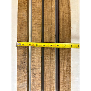 Black Limba Exotic 8/4 Thick Scrap Sticks - 24" (4-pack) - Turning Wood Blanks, Cutting Boards, Woodworking, Wood Craft - Free Shipping!