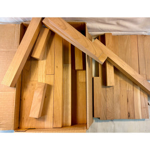 Thick Cherry Wood Sticks - Great for Crafting, Cutting Boards, Woodworking - Free Shipping!