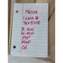 1/4 x 5 x 12" (apx 10 pcs) Thin Variety Species Wood Boards for Crafting, Laser Engraving, CNCing