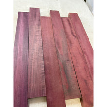16" Exotic Purpleheart 3/4" Thin Scrap Wood Boards - 6-pack - Woodworking, Miniatures, Sign Blanks