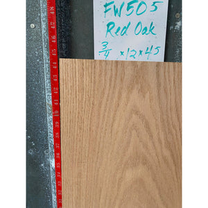 3/4 x 12 x 45 Red Oak Wood Lumber - Gorgeous Grain! - Woodworking, Shelving, Furniture Making, Other Craft Projects -Free Shipping!
