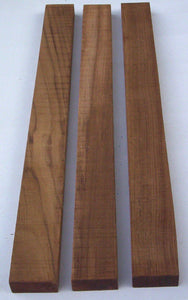 Teak Wood Boards @<br> about 7/8" x 2" x 25" (3-pack)