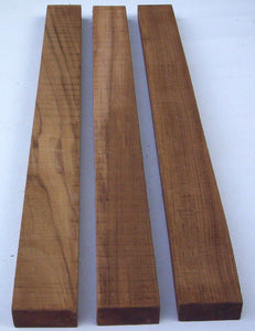Teak Wood Boards @<br> about 7/8" x 2" x 25" (3-pack)