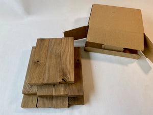 Box of 12 Long Rustic Walnut Wood Scrap Boards - Free Shipping
